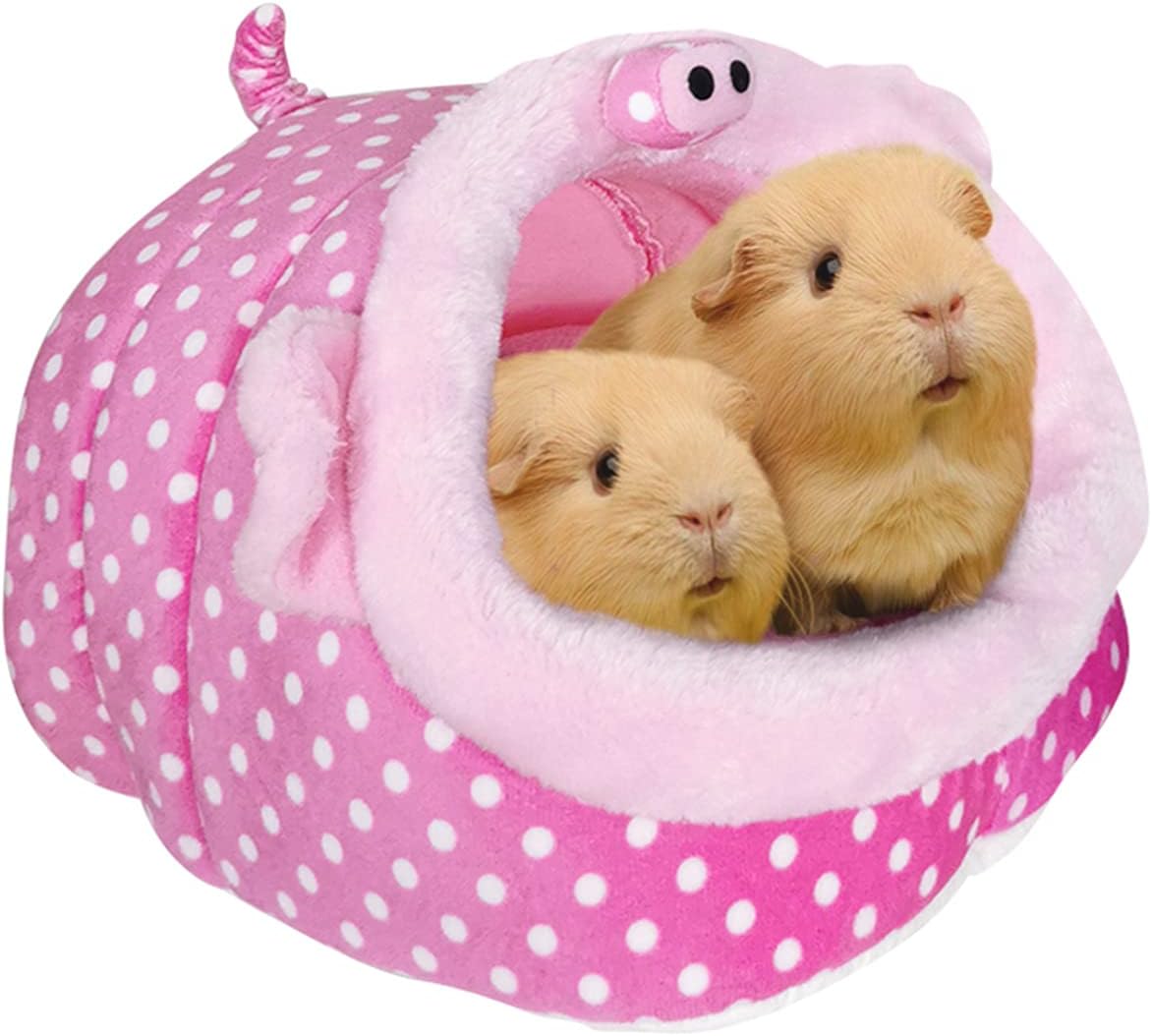LEFTSTARER Guinea Pig Rat Bed and Hideout for Ferret Hedgehog Sleep and Hide, Hamster Small Pet Animals Supplies Toy Cage Accessories Nest