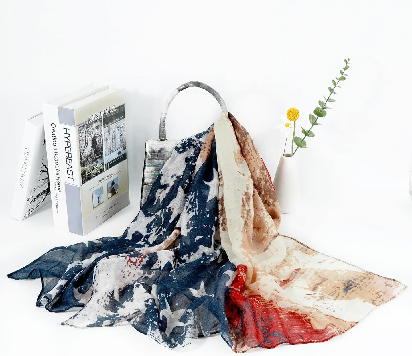 E-Clover Fashion Scarf for Women Lightweight Scarves Shawl Wrap for Spring/Summer Winter