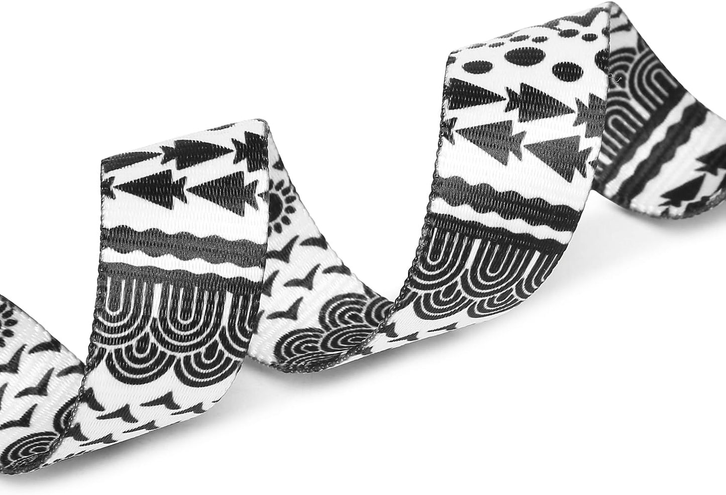 Mercano Adjustable Dog Collar - Special Design Patterns, Soft Nylon Comfortable Sturdy Pet Collar for Small Medium Large Dogs (S, Black White B)