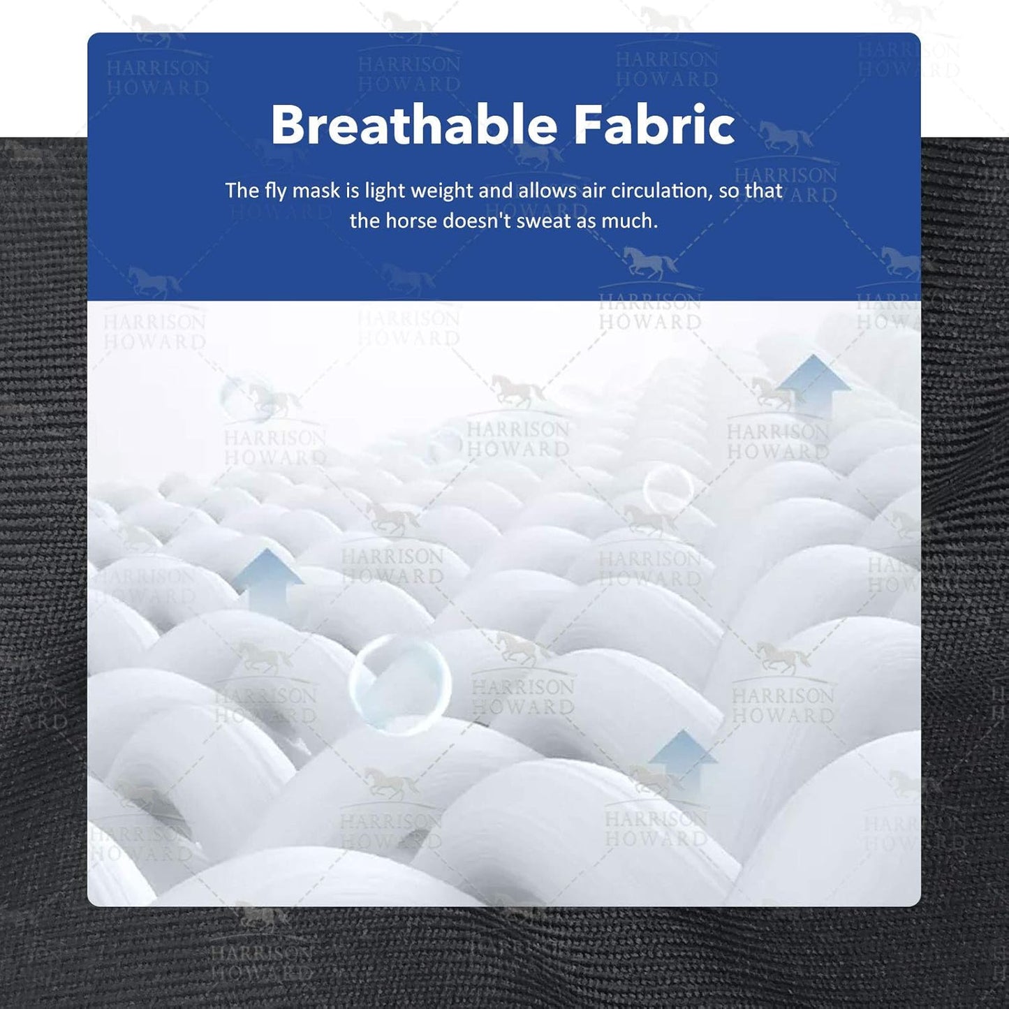 Harrison Howard Super Comfort Stretchy Fly Mask Large Eye Space with UV Protection Soft on Skin with Breathability Graffiti Mix (L; Full Size)