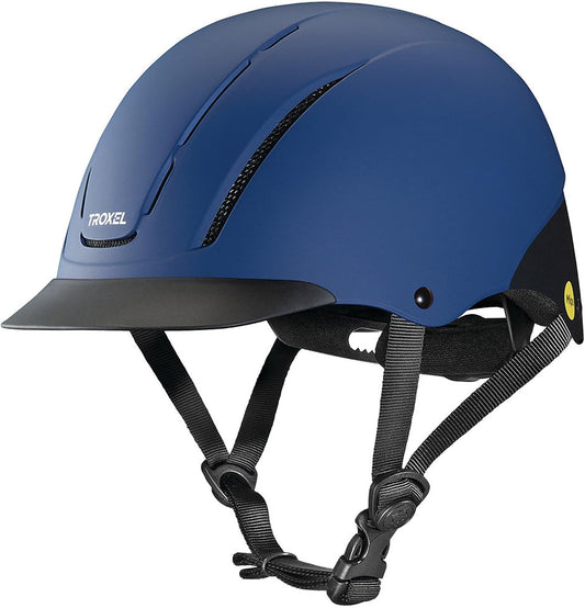 Troxel Spirit MIPS Technology Full Coverage Horse Riding Helmet, Horseback Riding Gear for Equestrians, Large (7-3/8-7-3/4), Navy Duratec