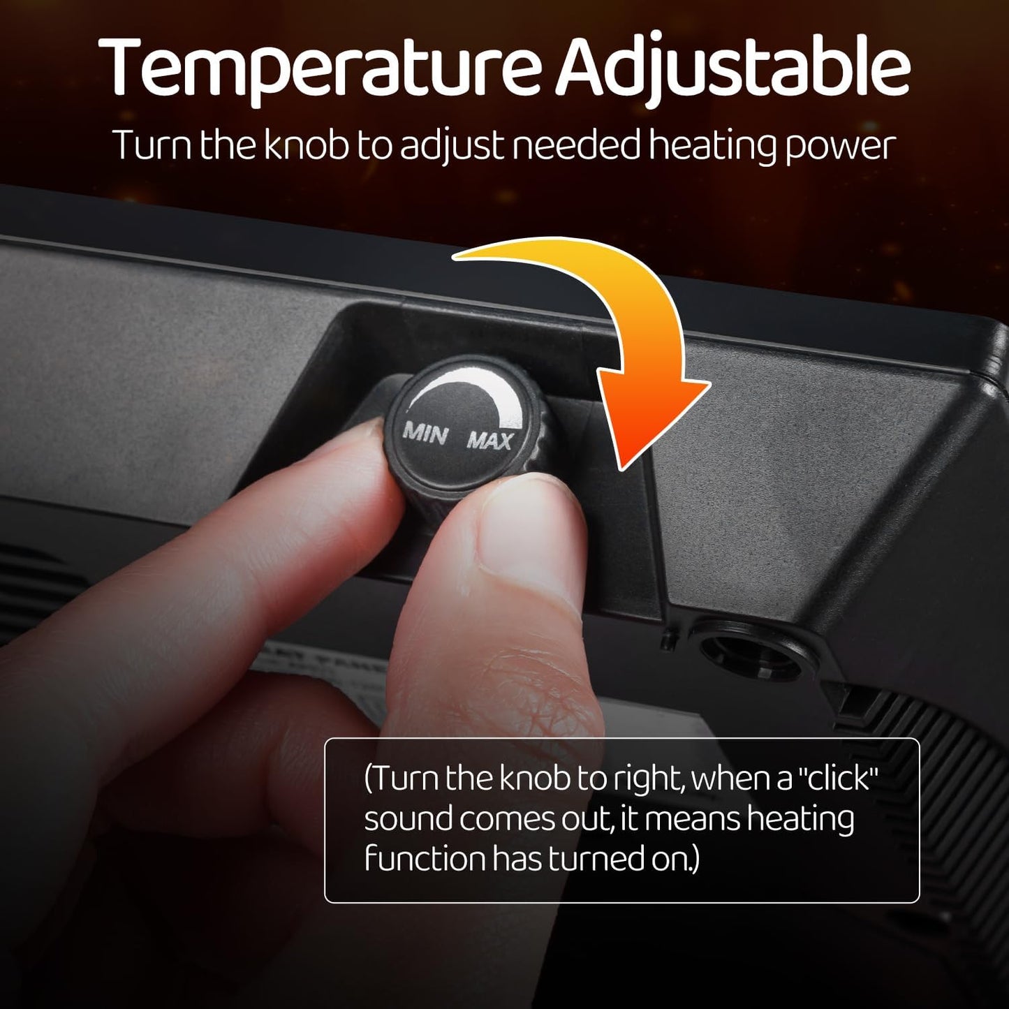 Oiibo Reptile Heating Panel Temperature Adjustable Heat Panel Fan for Terrariums, Energy Efficient & Non-Light Heater for Reptiles, Snakes, Lizards, and Amphibians, Safe & Durable