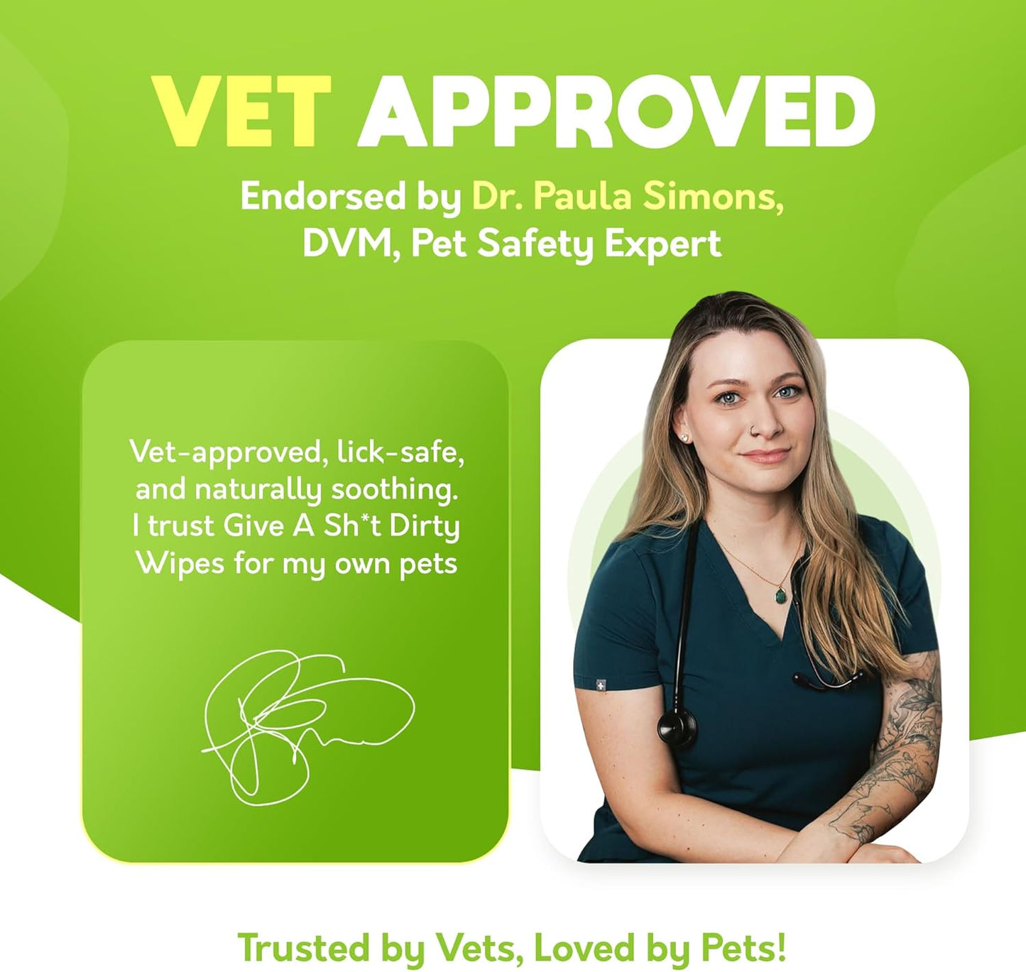 Lick-Safe Pet Wipes for Dogs & Cats - Vet-Approved & Hypoallergenic - Cleans Mud, Odors & Dander - Wipes for Paws, Face & Butt - 10% to Charity - Earth-Friendly & Unscented Cat Cleaning - Pack of 200