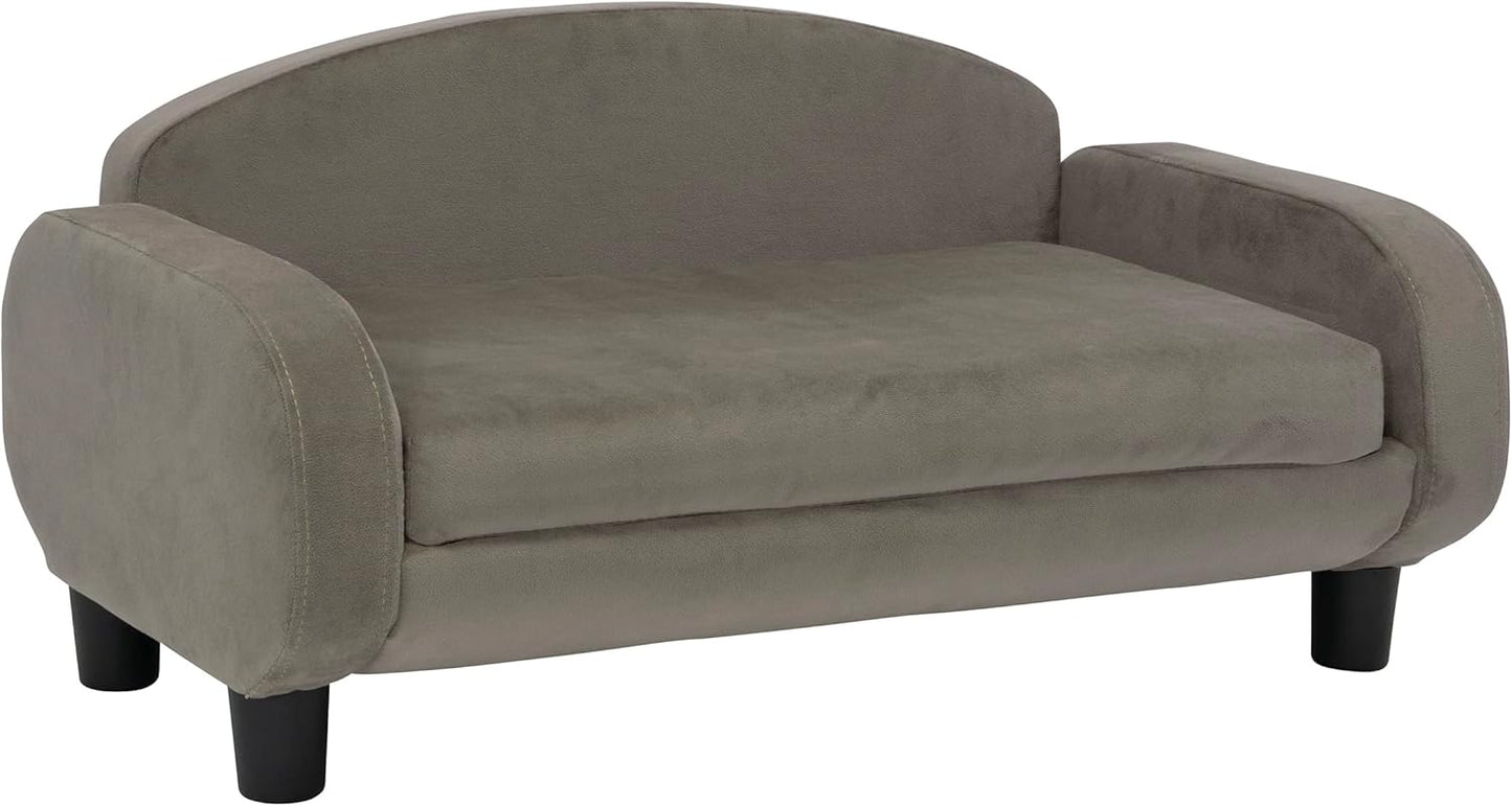 Paws & Purrs Cat Sofa Bed, Pet Couch for Indoor Cats Elevated Cat Beds with Removable Washable Mattress Cover for Kitten, Puppy or Small Animal- 31.5" Wide, Ash