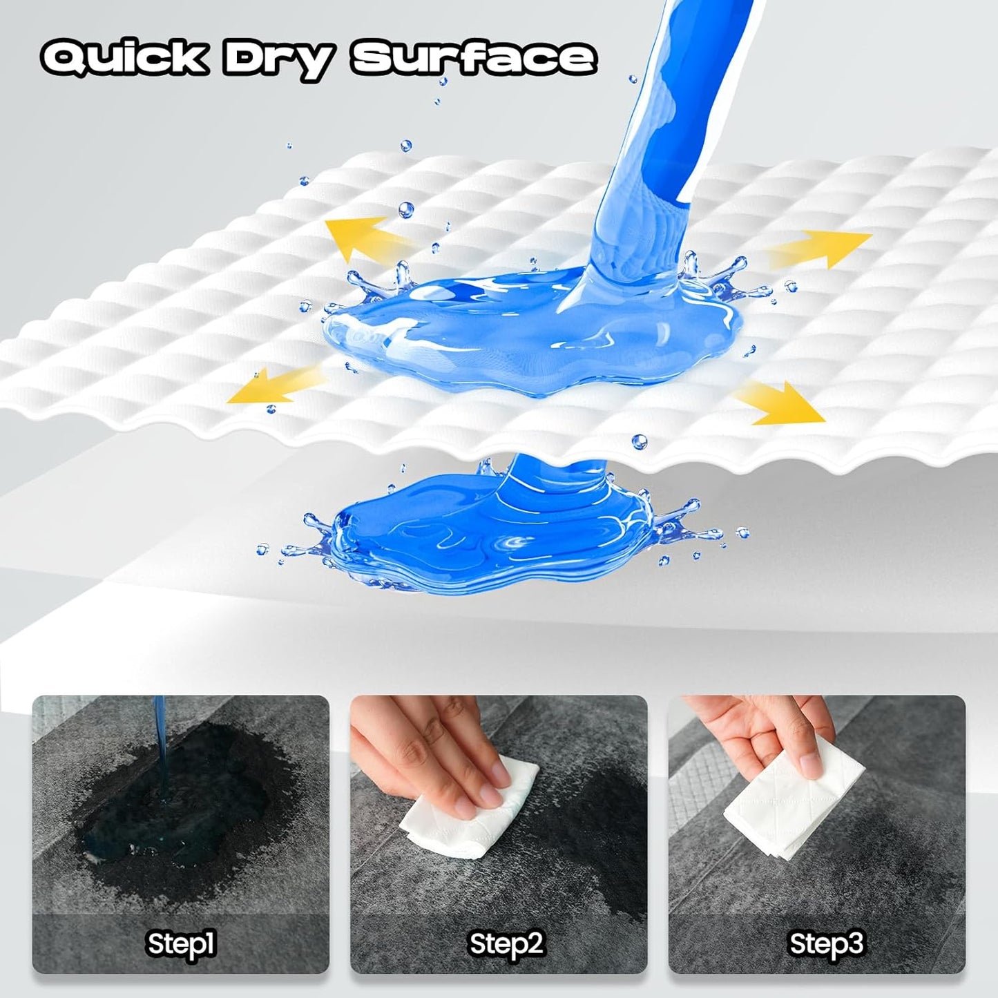 Charcoal Puppy Pads 100 Counts,22"x22" Dog Pee Pads Small Disposable Activated Carbon Super Absorbent Full Edge-Wrapping Pee Pads Odor-Control Training Pads for Doggie Cats Rabbits