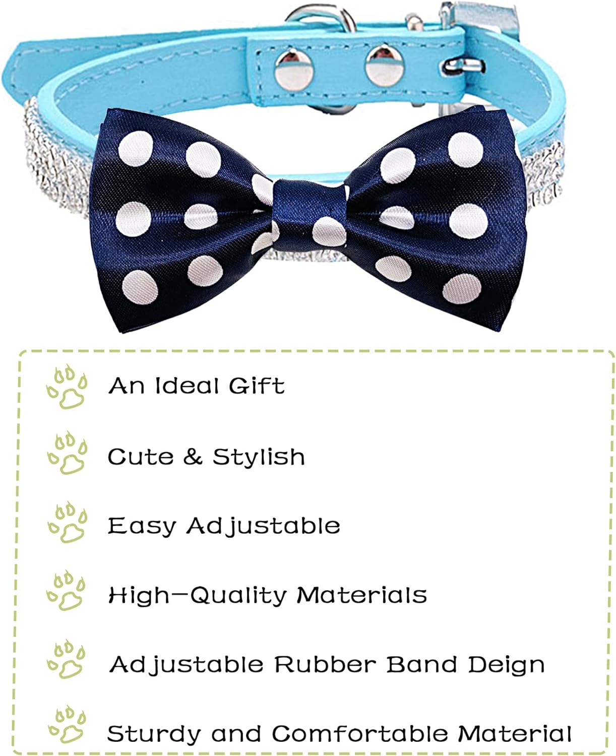 PET SHOW Pet Small Dogs Collar Embellishment Attachment Bow Ties Puppies Cats Collar Charms Accessories Slides Bowties for Birthday Wedding Parties Assorted A Style Pack of 5