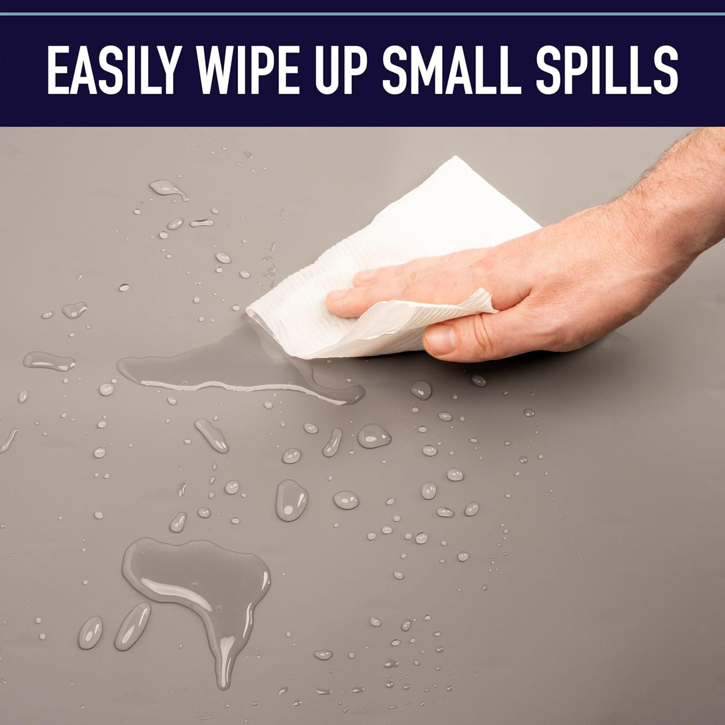 Leash Boss Beige Silicone Dog Feeding Mat & Cat Bowl Placemat - XL 25" x 17" Beige Diamond Pattern - Waterproof Non-Slip Silicone Pad with Raised Edges - Pad for Water Bowls