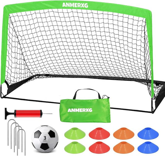 6x4FT / 9x5FT Kids Soccer Goal for Backyard