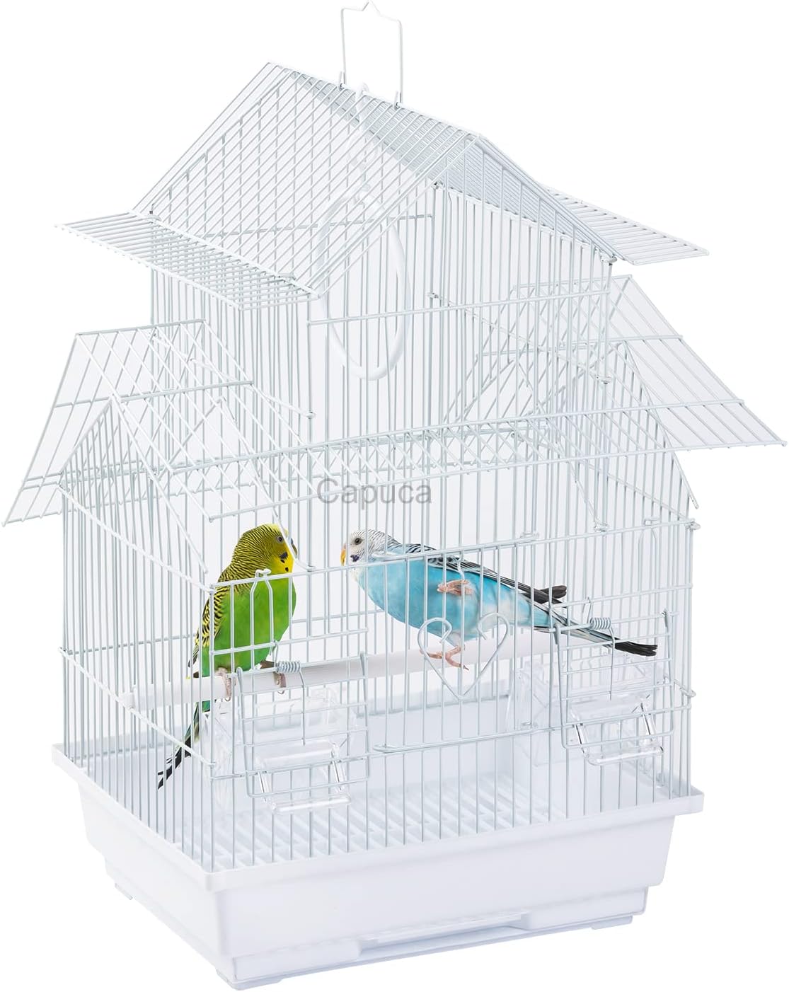 Small Bird Travel Cage - The Lightweight Small Birds Starter Kit with Birdcages and Accessories Great for Parakeets Lovebirds Parrotlets Finches Canaries