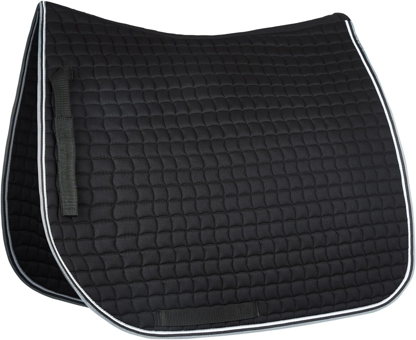 HORZE Adepto Quilted Quick-Dry Dressage Saddle Pad for Horses with Two-Tone Trim