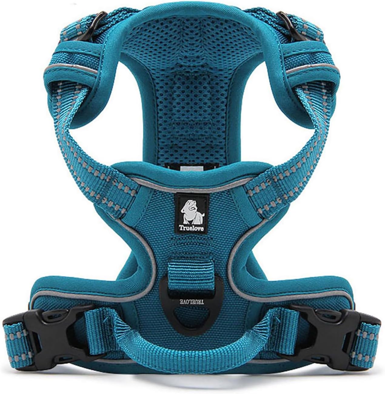 TRUE LOVE Truelove Adjustable No-Pull Dog Harness Reflective Pup Vest Harnesses Comfortable Control Brilliant Colors TLH5651(Blue,S)
