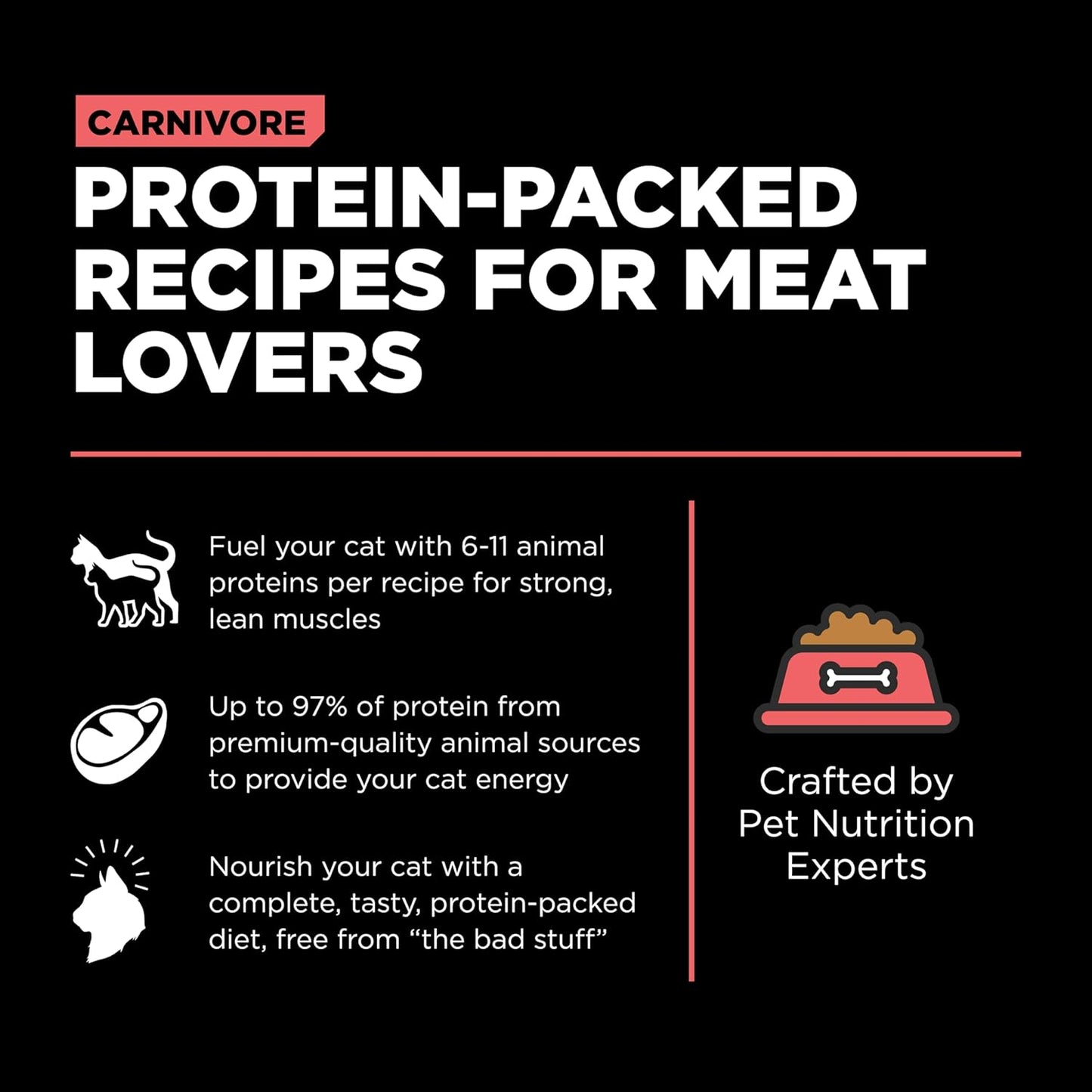 Go! Solutions Carnivore, Grain-Free, Protein Rich Dry Cat Food, Salmon and Cod Recipe, 16 lb Bag