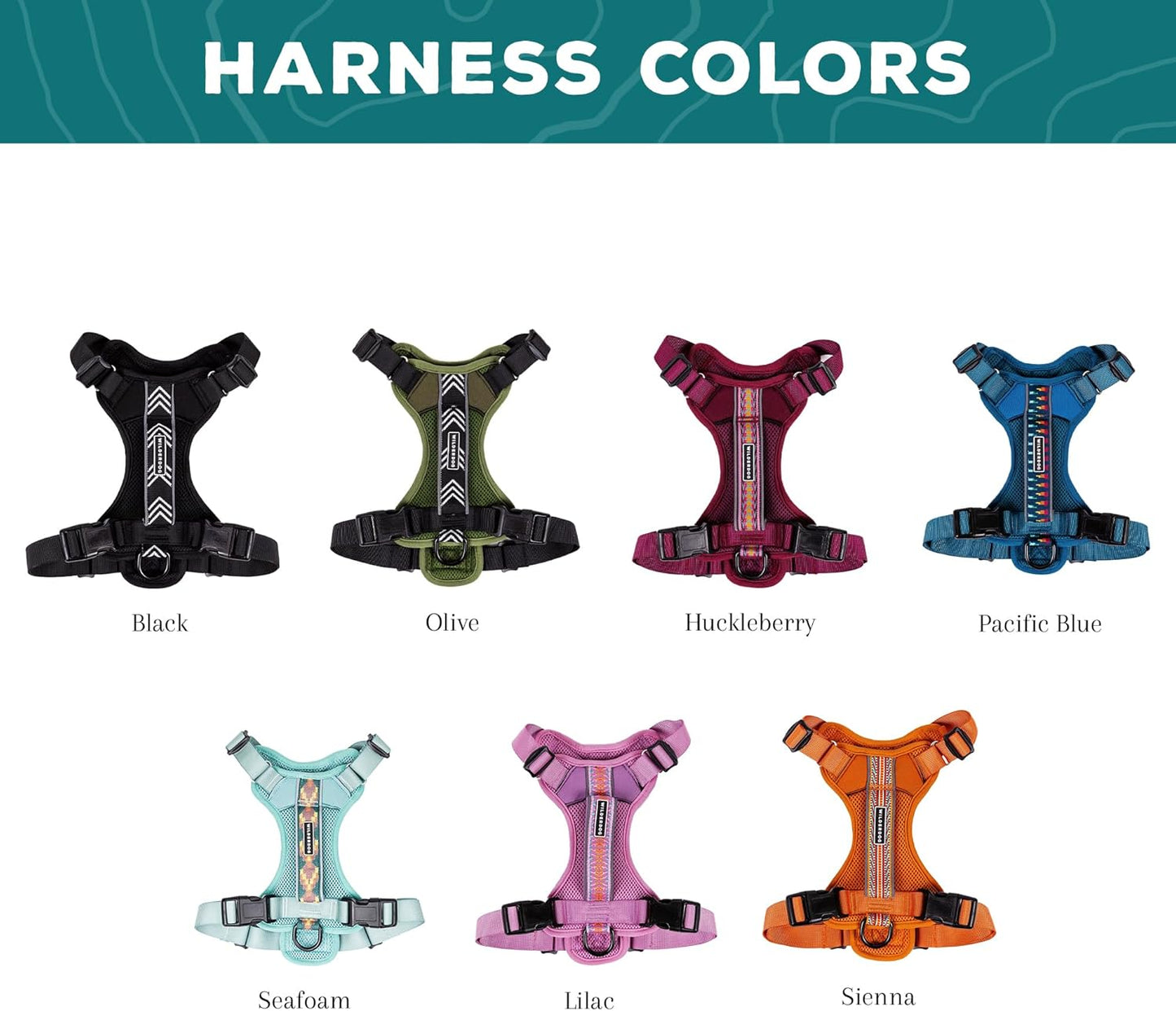 Wilderdog Lightweight Dog Harness with Reflective Straps - Small - Sienna