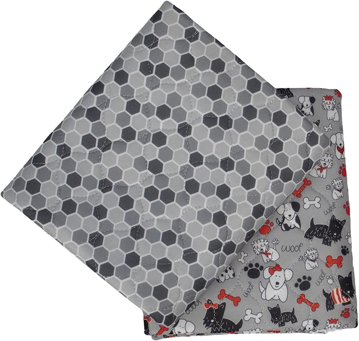 Caldwell's Pet Supply Co. 24x36 Potty Pads, Washable Pee Pads for Dogs, Reusable Pee Pad for Dogs, Puppy Potty Mat, Whelping Rug, Reusable Puppy Mat, Waterproof Rug for Dog, Medium (Set of 2)