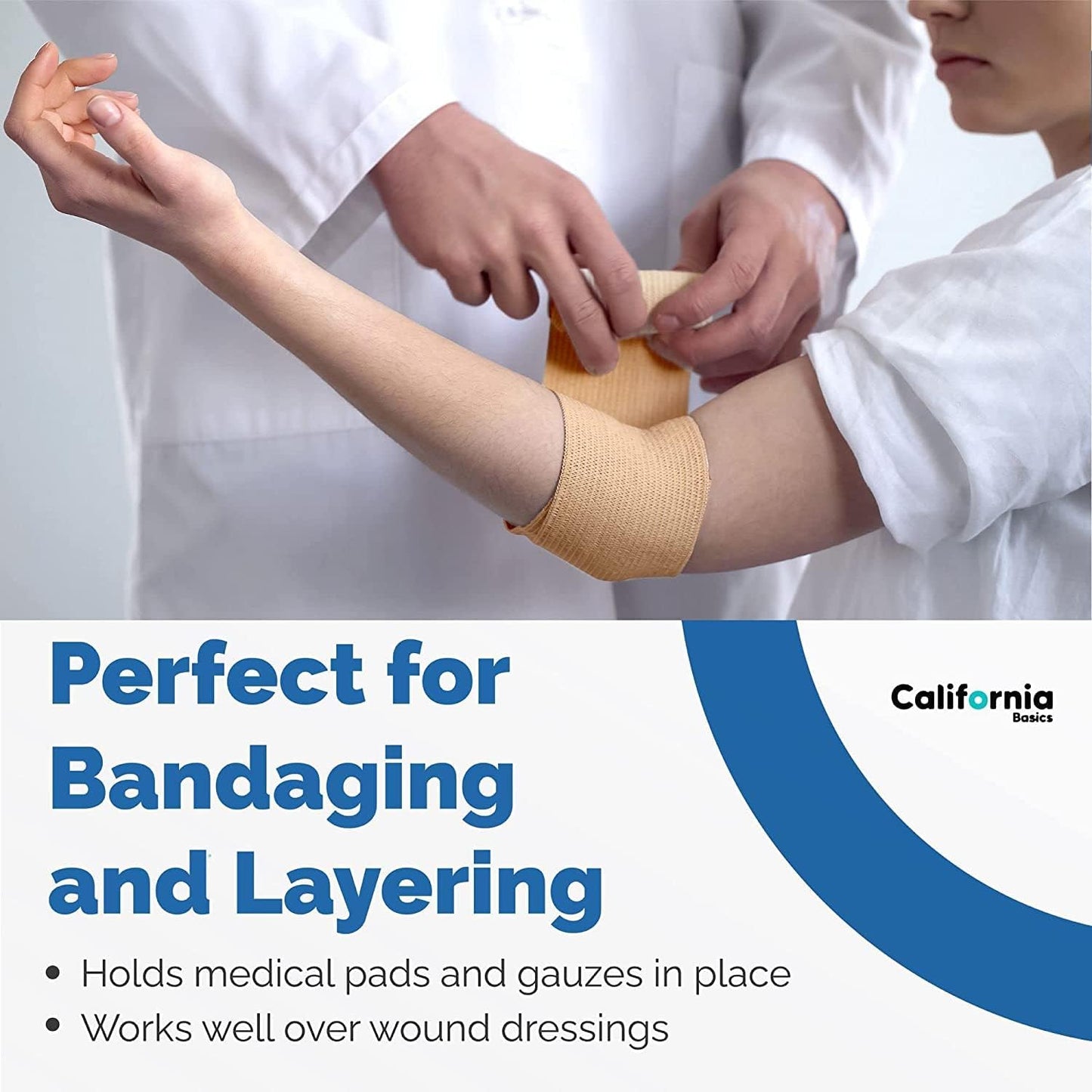 Self-Adhesive Bandage Wrap - Suitable for All Sports - Breathable Athletic Tape for Wrists - Knee and Ankle - Self Adhesive Bandage- 4 Inch- 12 Pack - Brown