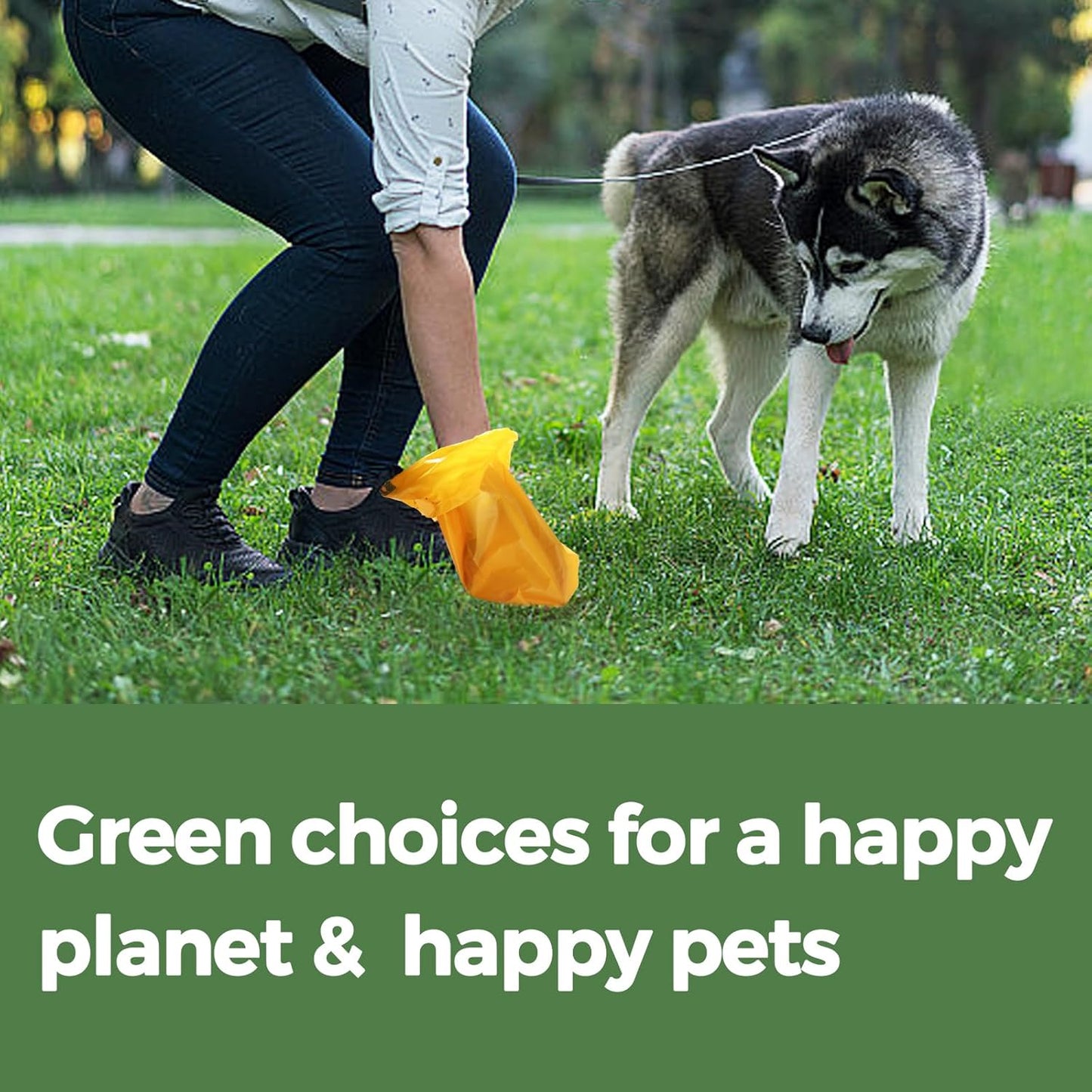 Dog Poop Bags Rolls Biodegradable 100% Leak Proof Thickened Dog Waste Bags - 600 Count 40 Rolls - Cornstarch Based Doggie Poop Bag for Small and Big Dogs(Unscented)