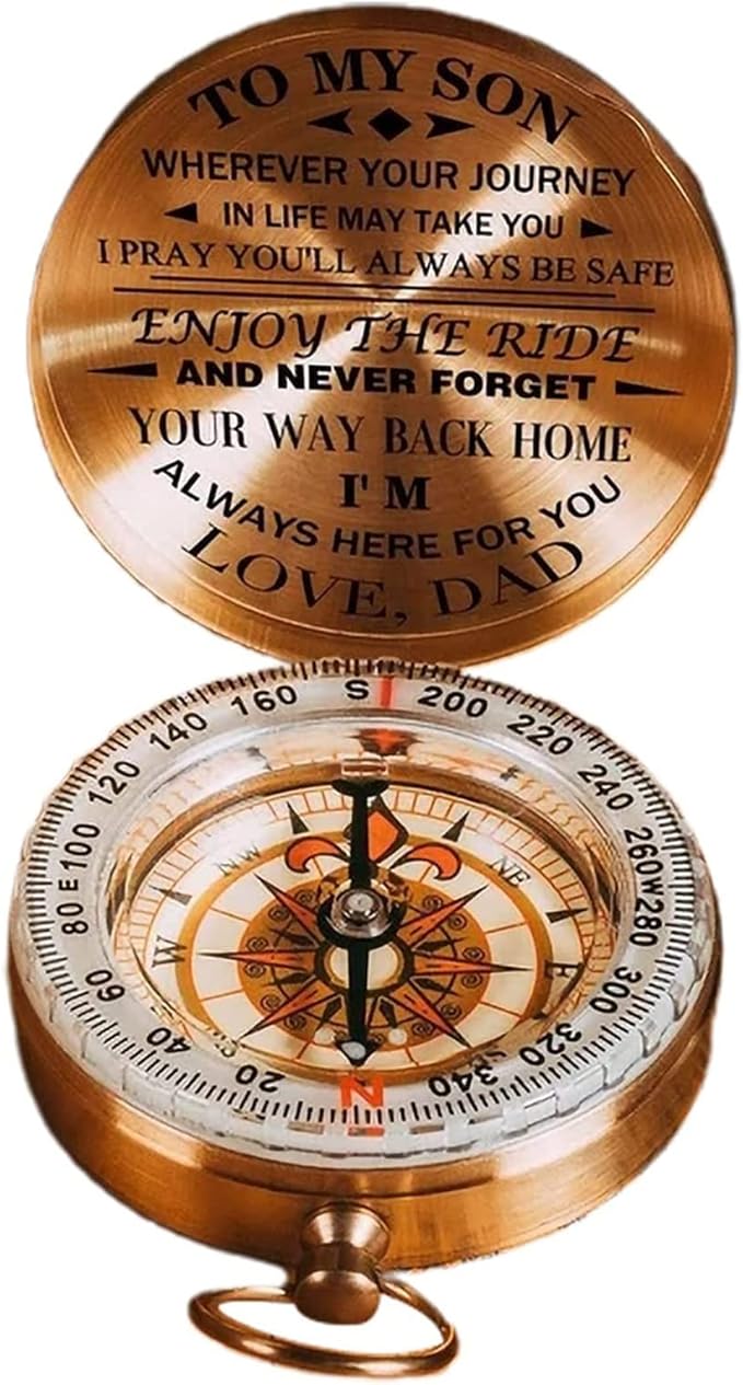 Vintage Multifunctional Luminous Compass Gift - Dad To
