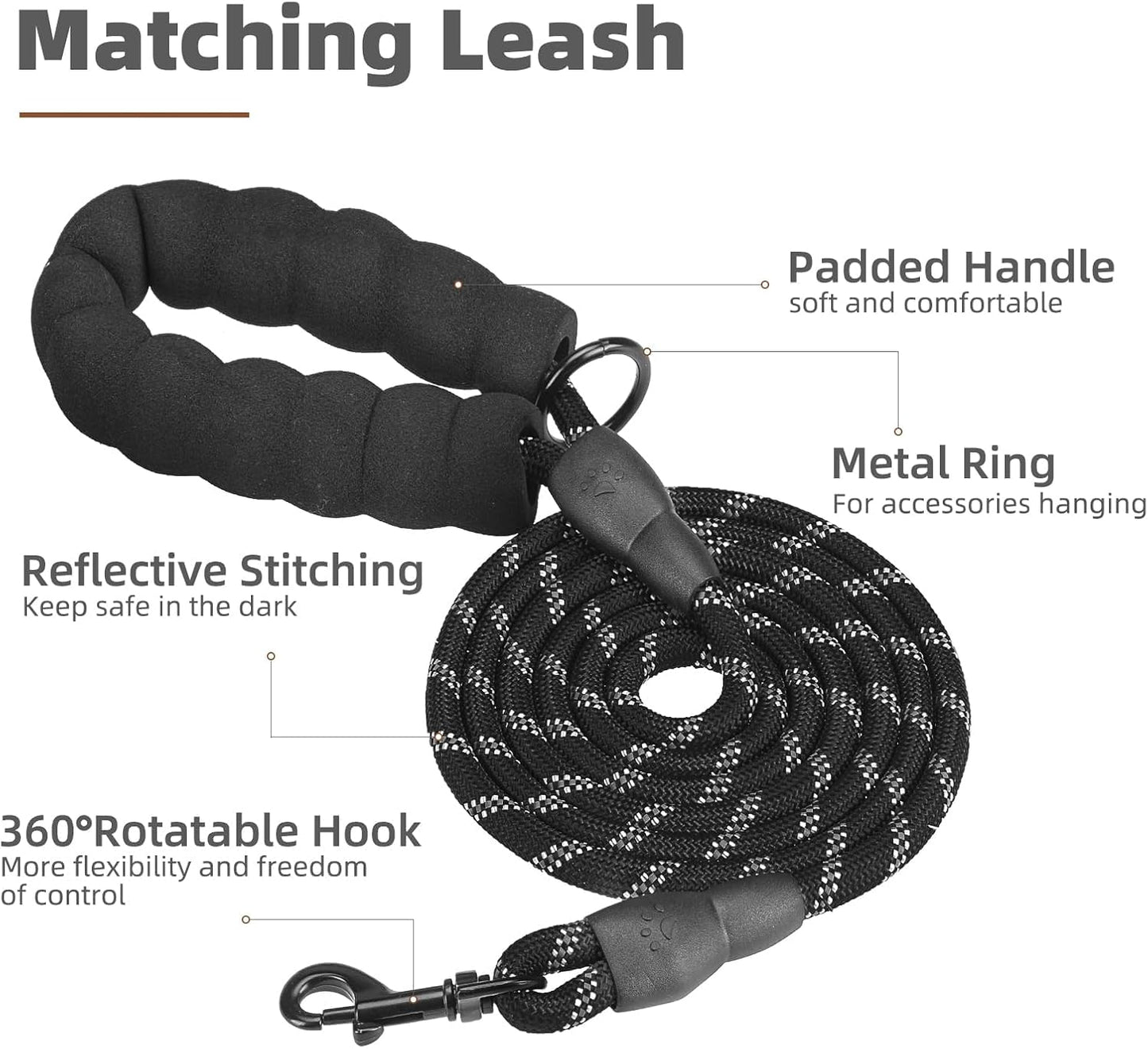 PUPTECK No Pull Dog Harness Small Sized, Adjustable Reflective Dog Harness with Handle Easy Control, Comfortable Soft Padded Pet Vest Harness for Small Dogs, Plaid Black L