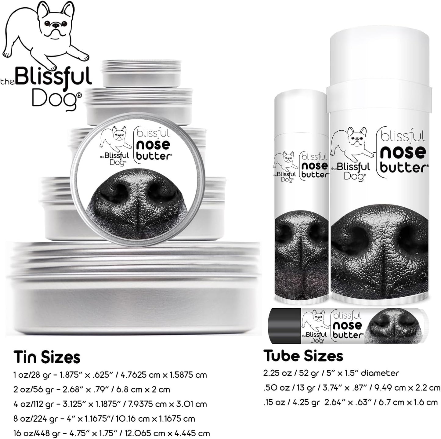 The Blissful Dog Pomeranian Unscented Nose Butter - Dog Nose Butter, 0.15 Ounce