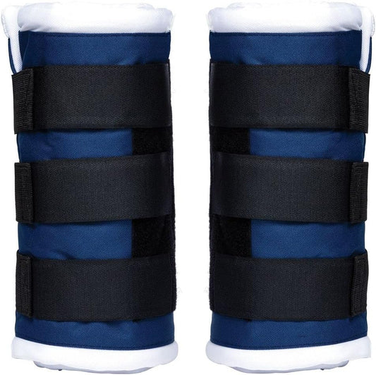 Schneiders Dura-Tech Tekno-Dri Quick Wrap No Bow Leg Wraps for Horses | Exceptional Support & Moisture-Wicking Protection | Color Navy | Size 12"