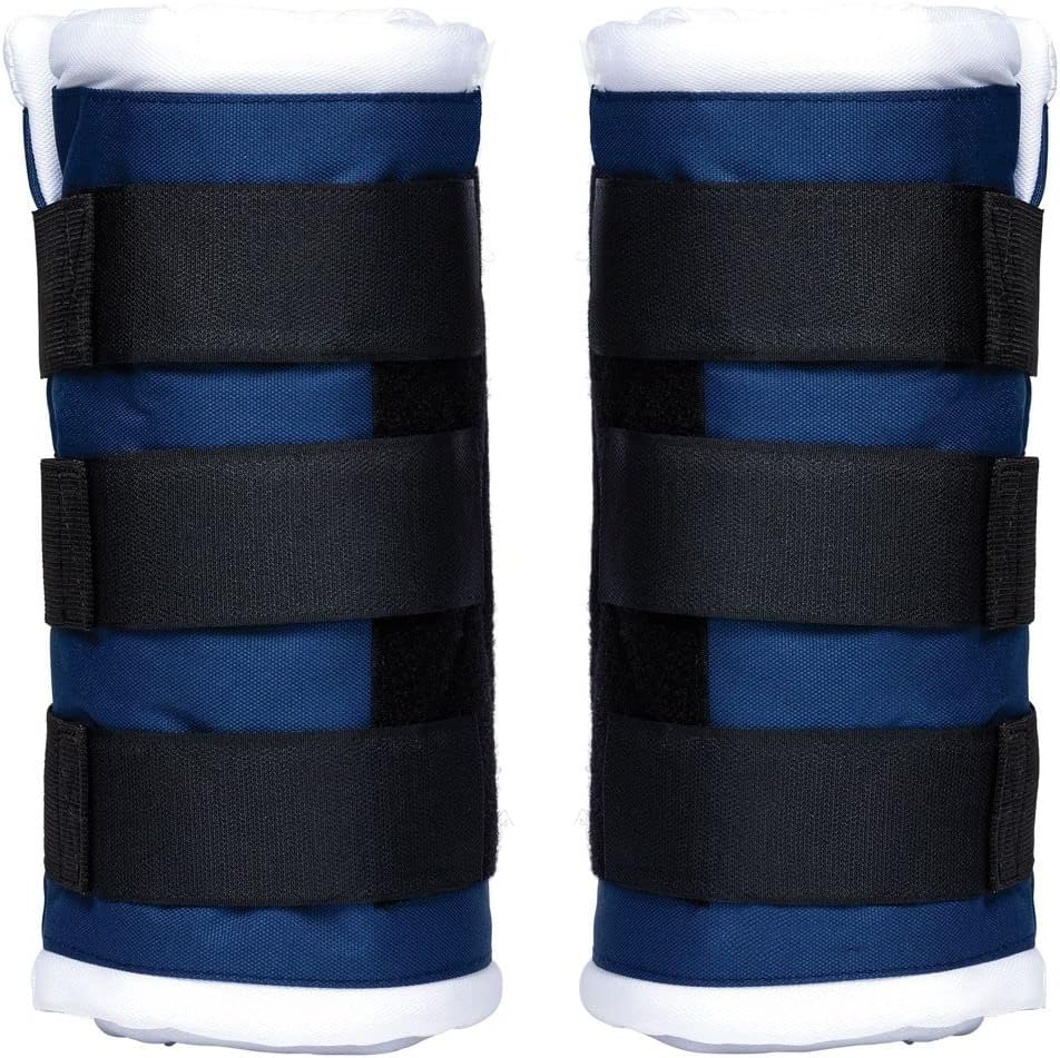 Schneiders Dura-Tech Tekno-Dri Quick Wrap No Bow Leg Wraps for Horses | Exceptional Support & Moisture-Wicking Protection | Color Navy | Size 16