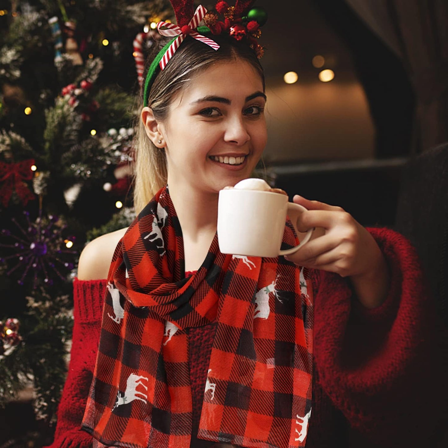 E-Clover Fashion Scarf for Women Lightweight Scarves Shawl Wrap for Spring/Summer Winter