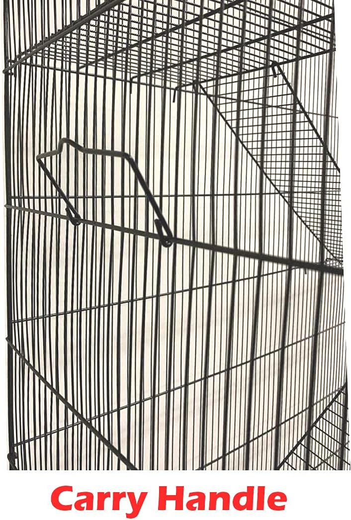 Extra Large 4-Floors with Tight 3/8-Inch Bar Spaing for Ferret Chinchilla Sugar Glider Rats Mice Hamster Gerbil Squirrel Rodent Degu Dagus Small Animal Critter Cage