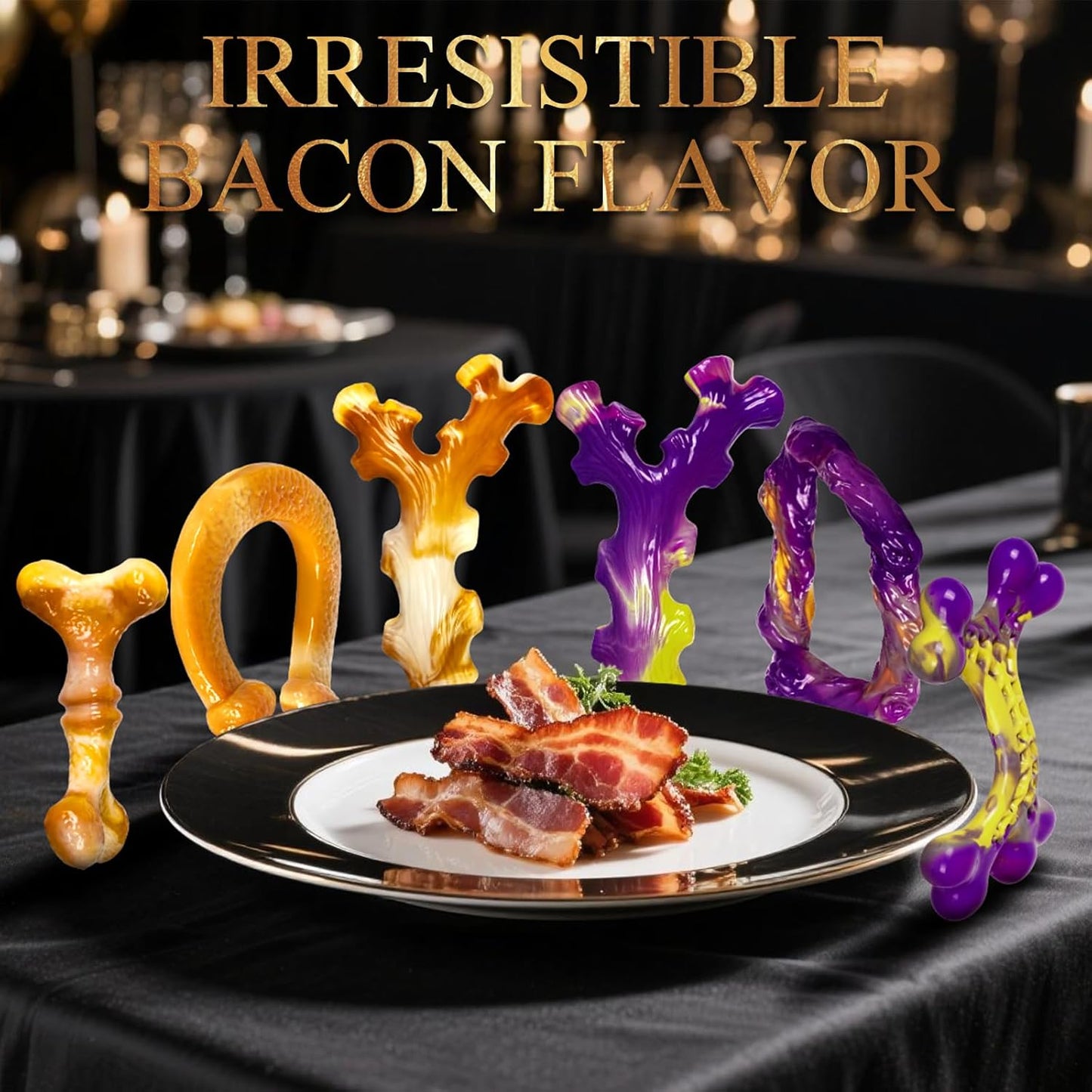 6 Pack Indestructible Dog Toys for Aggressive Chewers, Durable Nylon Bone for Large Dogs, Dog Toy for Aggressive Chewer Large Breed, A Mixed Special Edition Set