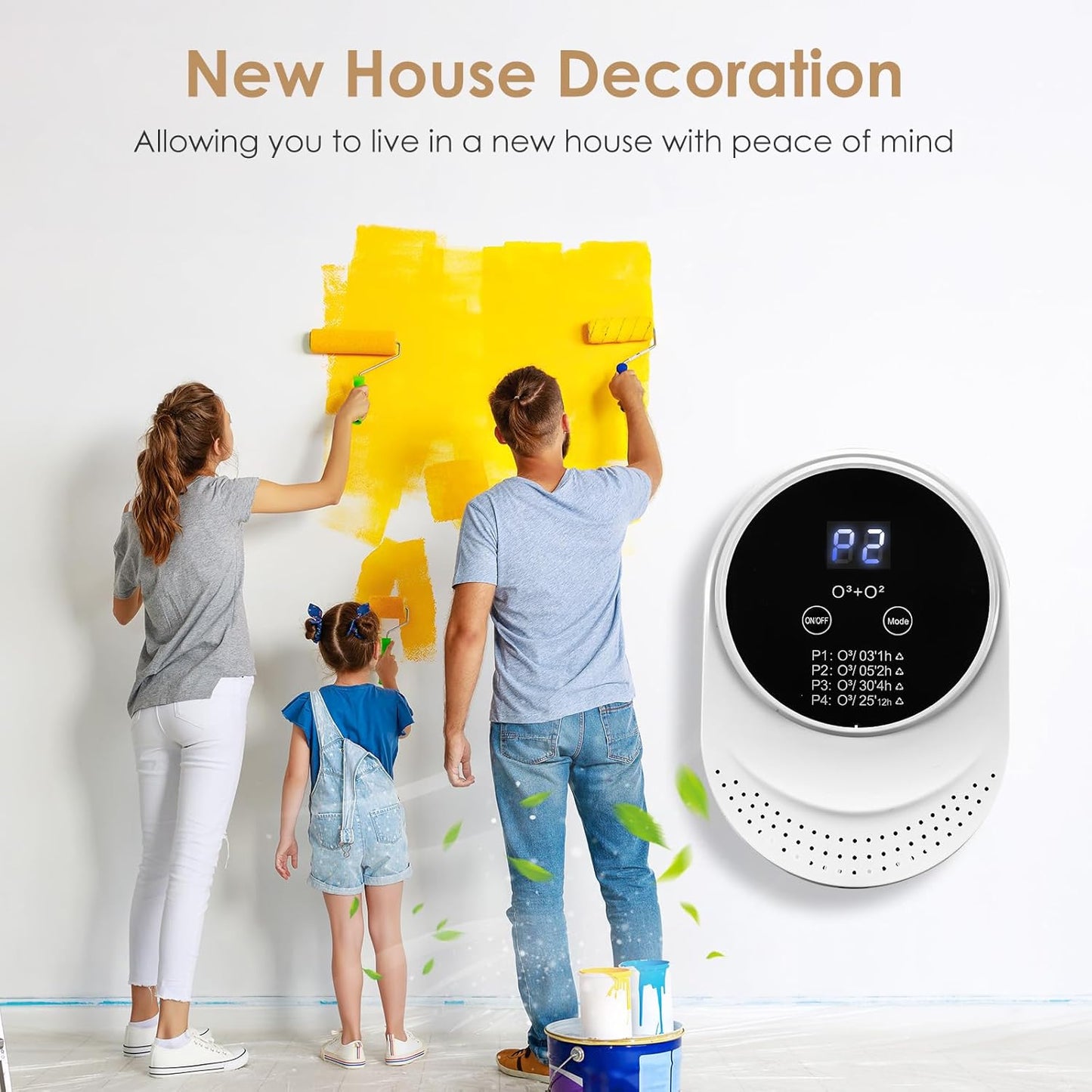 Cat Litter Deodorizer for Litter Box Plug In Air Fresheners for Home Ionizer Air Purifier for Strong Odor Portable Air Cleaner for Bathroom Toilet Living Room Kitchen Pets House Car (1)