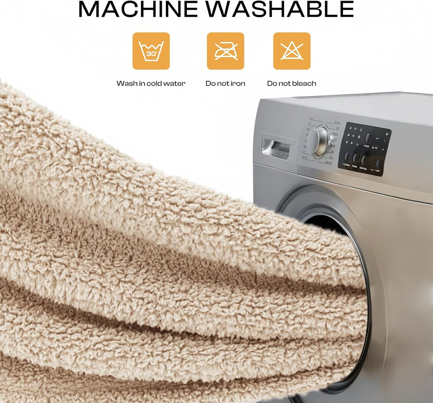 Luciphia 1 Pack 3 Calming Dog Blanket Fluffy Premium Fleece Pet Blankets Soft Sherpa Throw for Dogs Puppy Cat Grey/Beige/HazeBlue Small (23" x16")