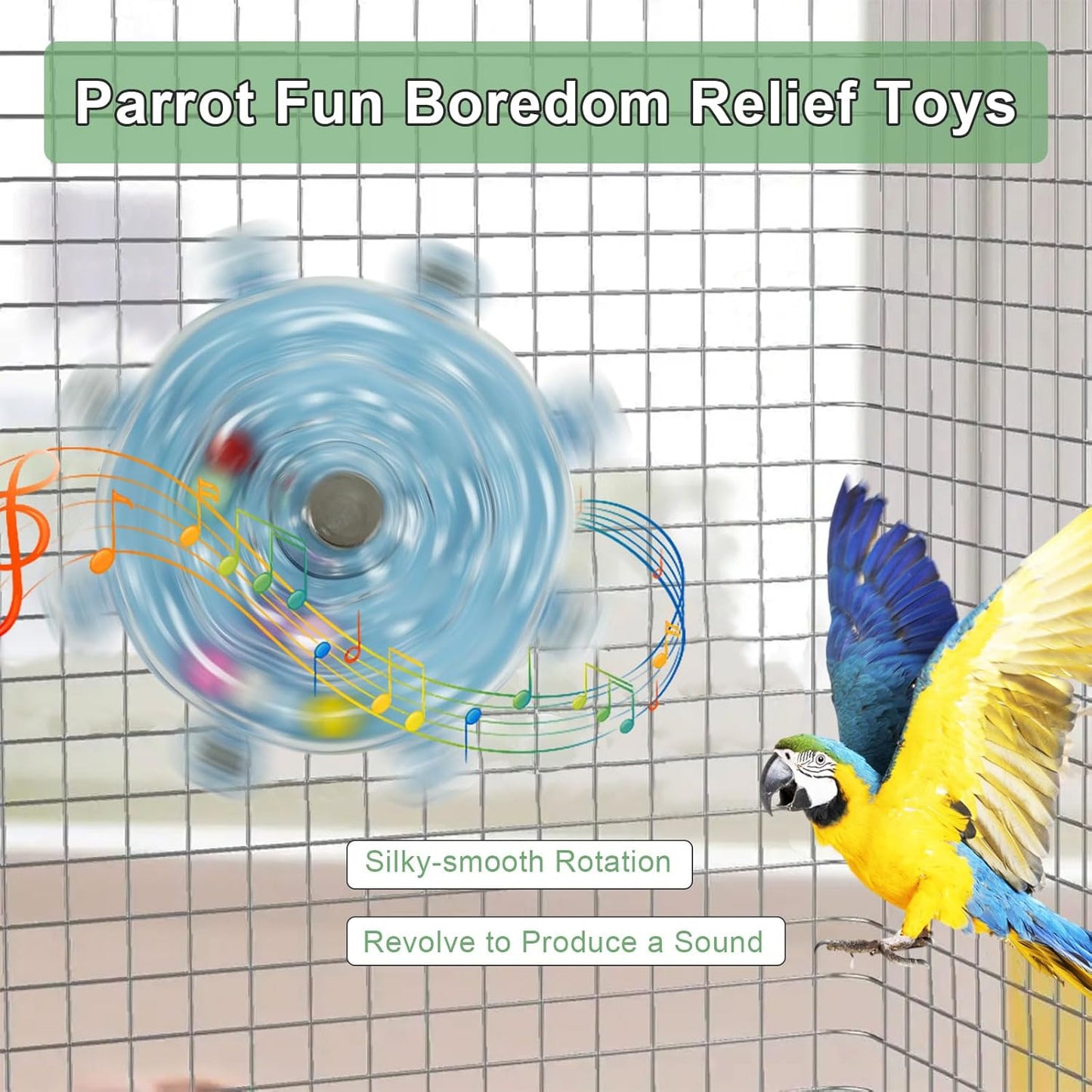 3Pcs Cockatiel Toys, Bird Toys for Parrots, Parakeet Toys, Parrot Toys, Budgie Toys, Macaw Toys, Bird Toy for Conures, Conure Toys for Chewing Exercise, Parakeet Cage Accessories,Bird Cage Accessories