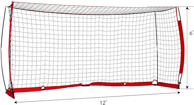 Portable Soccer Goal Set: 12x6 ft Soccer Goal 12 Soccer 12 Sport