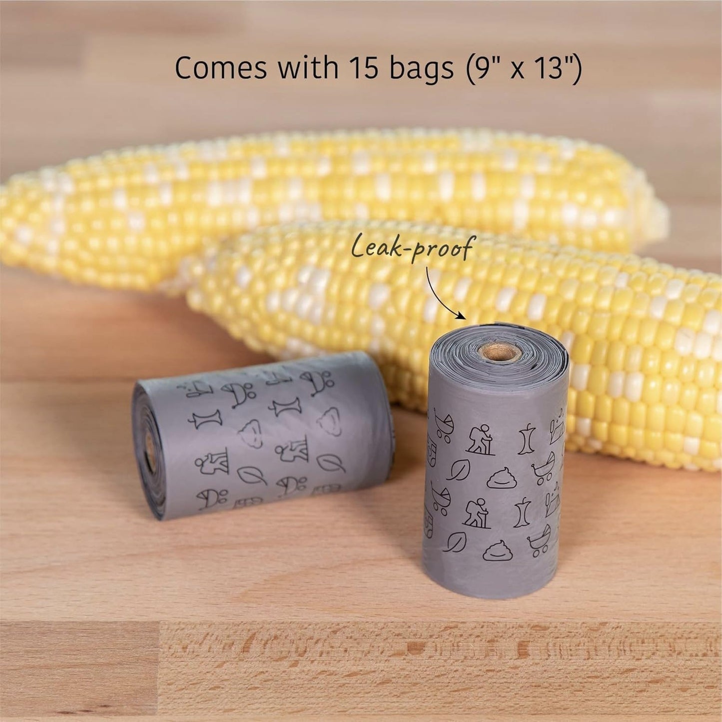 SVD.PET Dog Poop Bag Dispenser, Retractable Waste Bag Fits Any Dog Leash, Drop-Proof Poop Bag Holder, Doggy Walking Accessory (Pearl White)