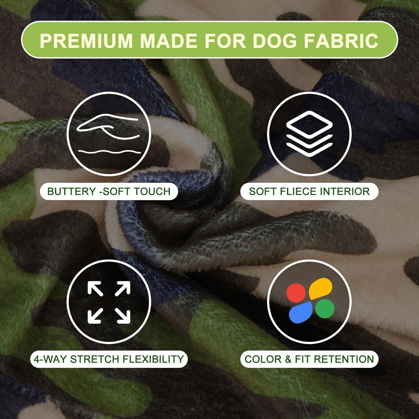 BEAUTYZOO Dog Hoodie for Small Medium Dogs Puppy, Soft Fleece Dog Sweater Cold Weather Coats with Pocket, Pet Outfits Hooded Sweatshirt Chihuahua Cat Jacket Clothing Warm Camo French Bulldog Clothes