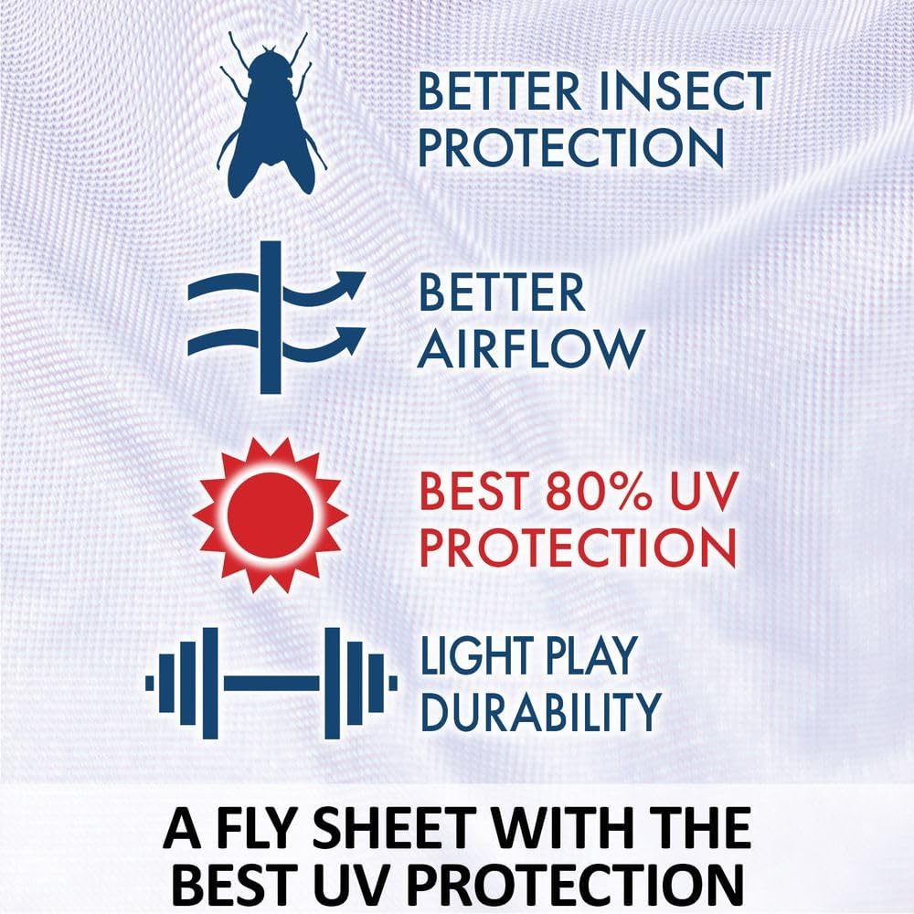 Schneiders Soft Interlock Mesh II Horse Fly Sheets | Superior UV & Insect Protection | Versatile Euro Fit Option | Reflective Safety Design