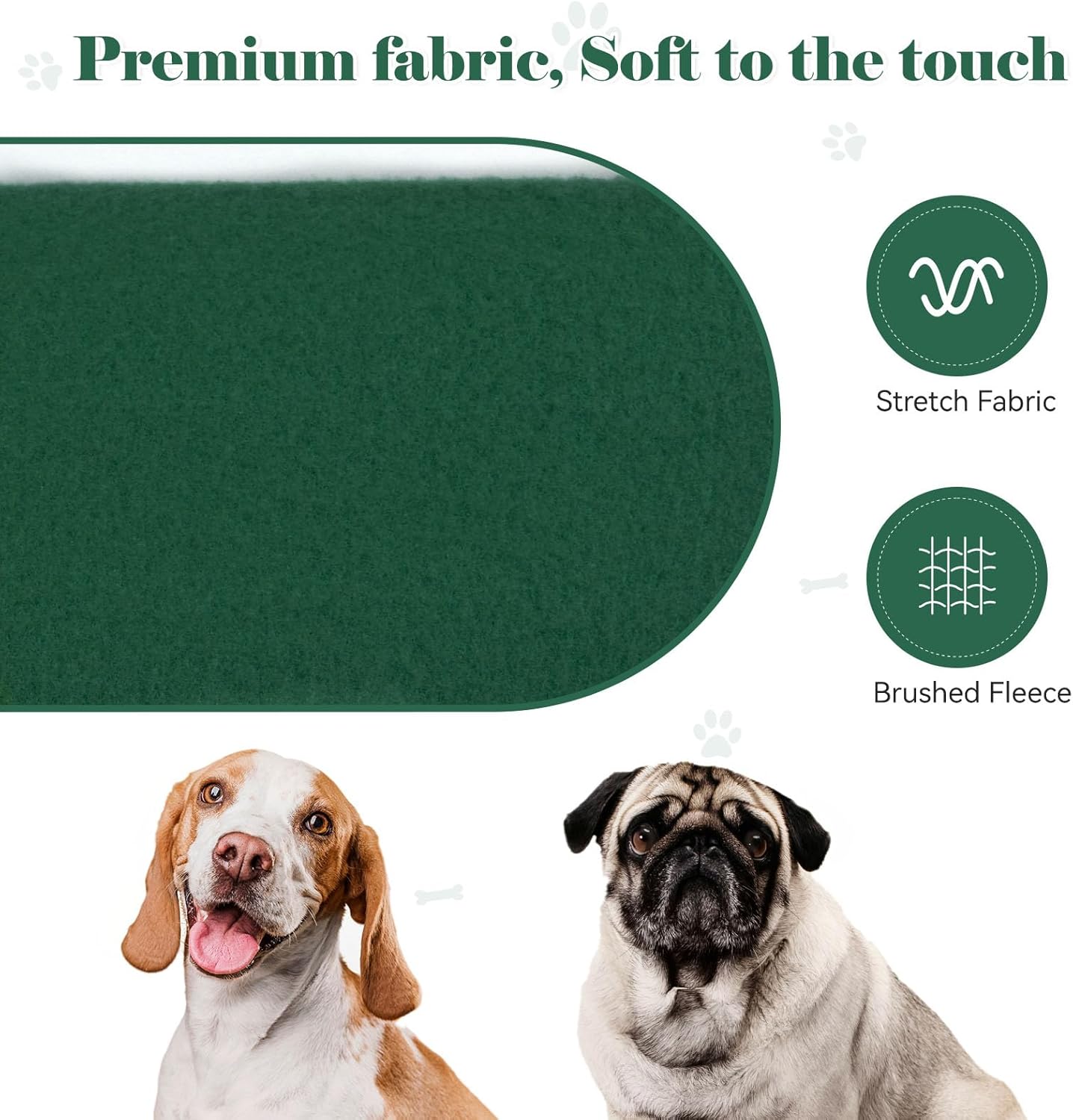 Dog Sweaters for Small Dogs Dog Hoodie Pet Sweater Solid Soft Brushed Fleece Pet Clothes Hoodie Sweatshirt with Pocket(Green-S)