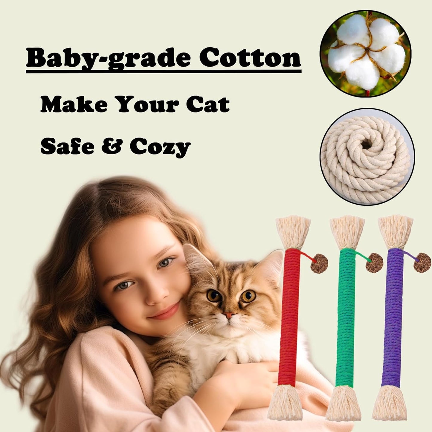 Cat Toys 3Pack Silvervine Chew Stick Kitten Treat Catnip Toy Kitty Natural Stuff Catnip for Cleaning Teeth Indoor Dental Snack Interactive