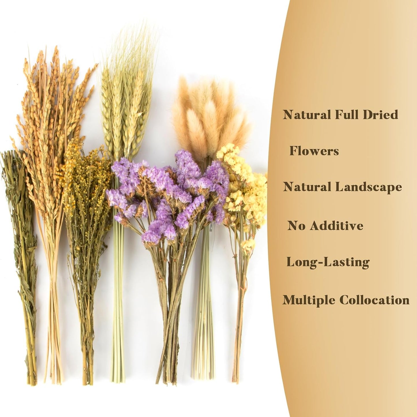 Sukh Nature Flower Herb Hamster Bedding Cage Enclosure Habitat Decor Mate Small Animal Natural Ear of Grain Sprays for Syrian Dwarf Hamsters Gerbils Rabbit Other Pets