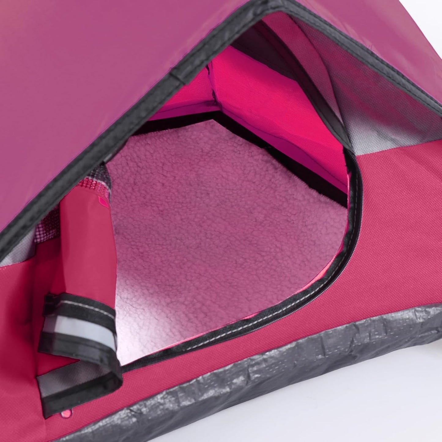 Cat Camping Tent, Cat Tent Bed, Pet Tent for Indoor Cat and Small Dog, Mini Tent (Red, 21 x 21 x 14 Inches)