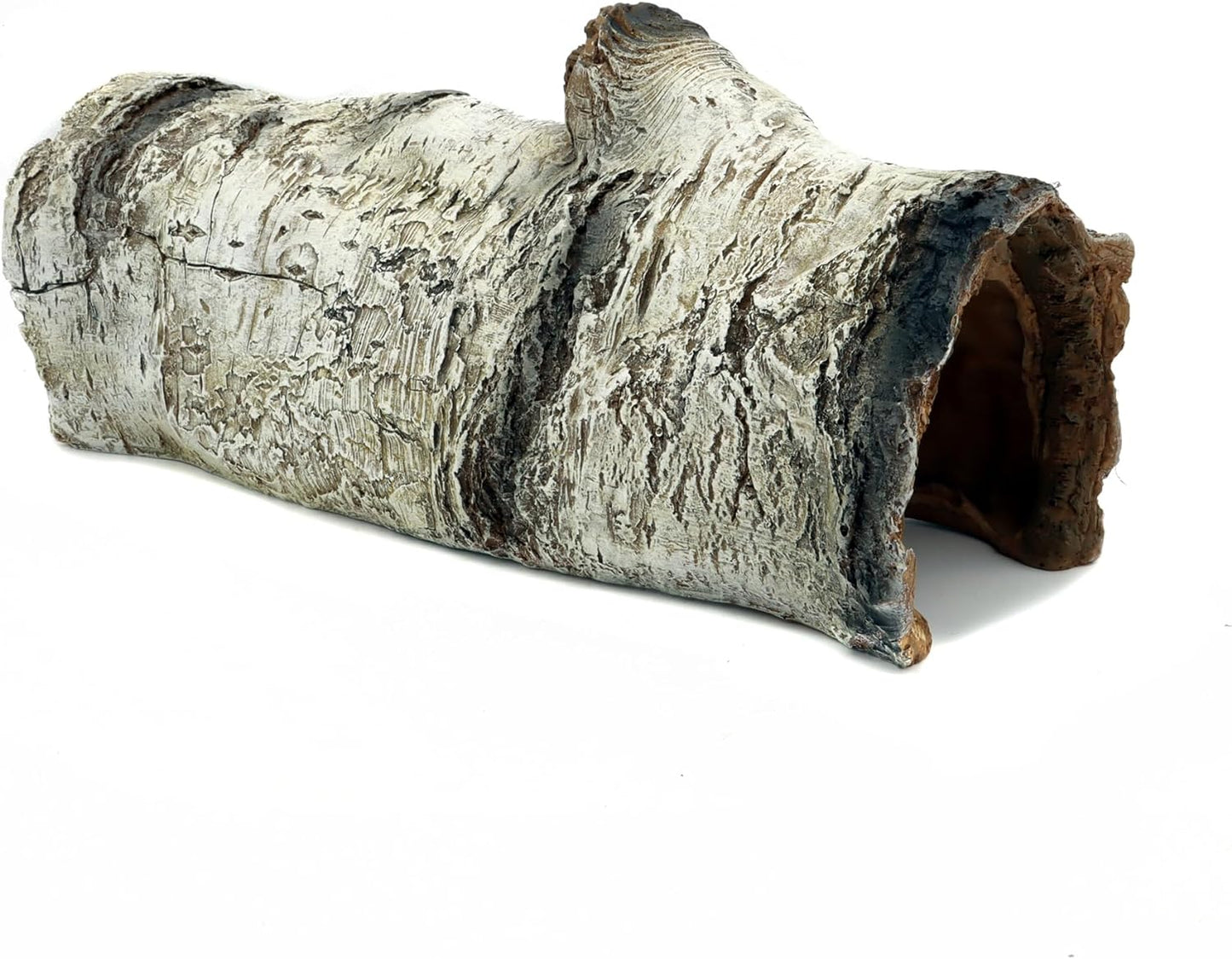 JIHAQUA Aquarium Resin Bark Terrarium Decor, Lizard, Snake or Reptile Hide,Lizard, Spider and Aquarium Fish Hide Cave (Medium Bark A)