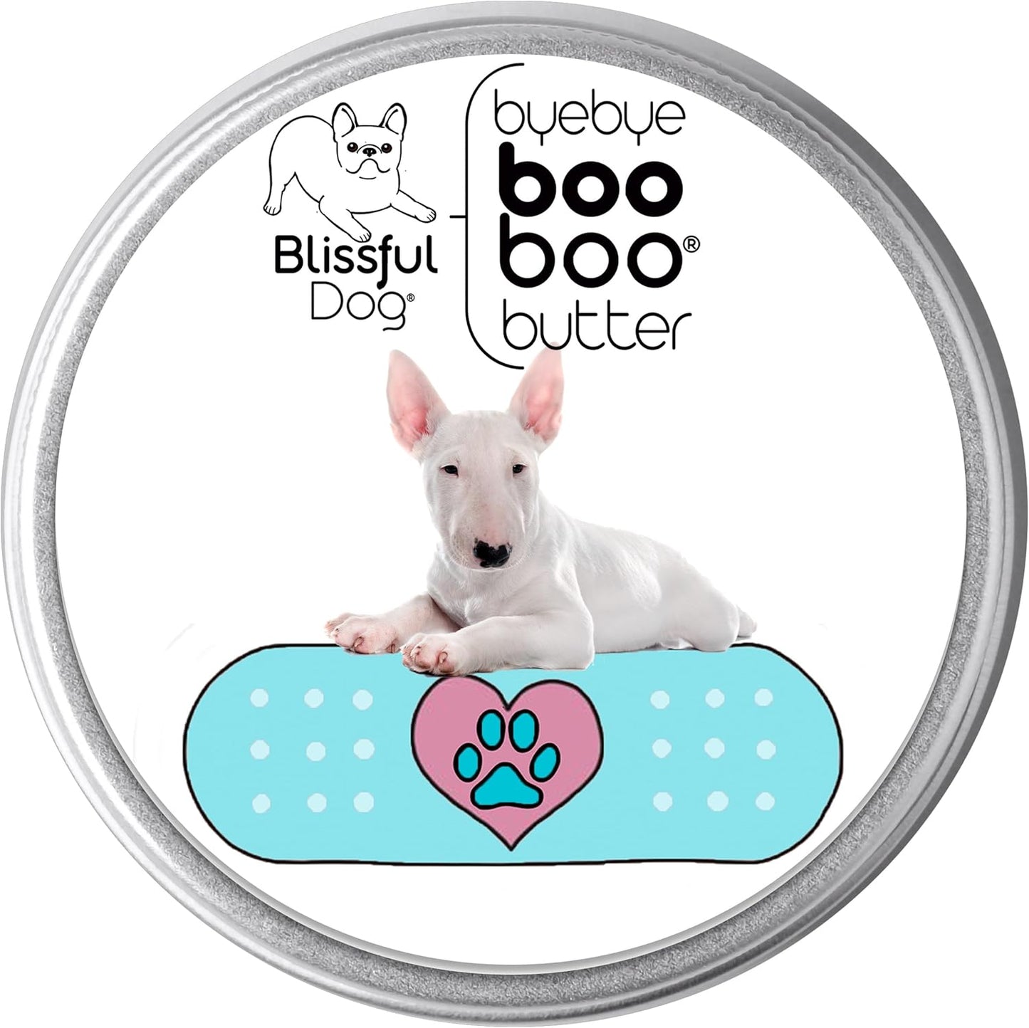 The Blissful Dog 2 oz TIN Bull Terrier Booboo Butter