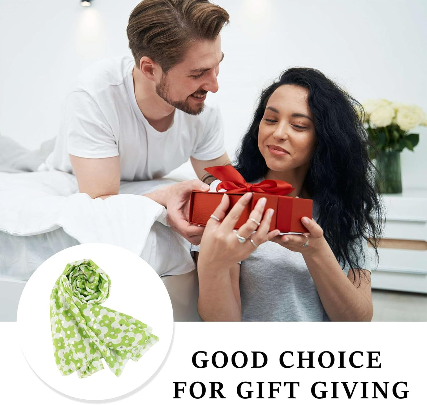 E-Clover Fashion Scarf for Women Lightweight Scarves Shawl Wrap for Spring/Summer Winter