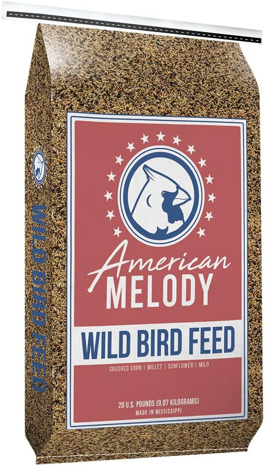 AMERICAN MELODY Wild Bird Feed - 20 Pound Bag