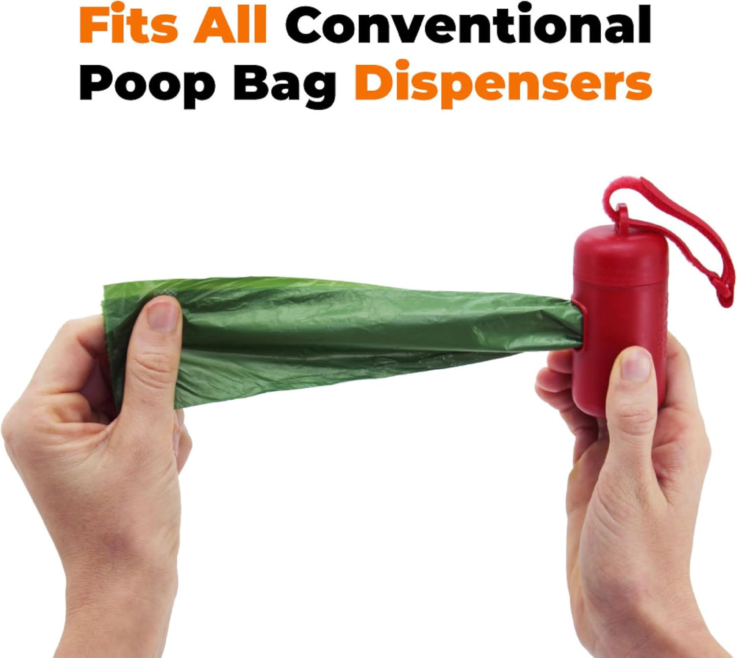 Best Pet Supplies Poop Bags for Dogs, 50% Post-Consumer Recycled Content dog waste bags on rolls, fits all poop bag holders for leashes - 300 Count, Green, Unscented