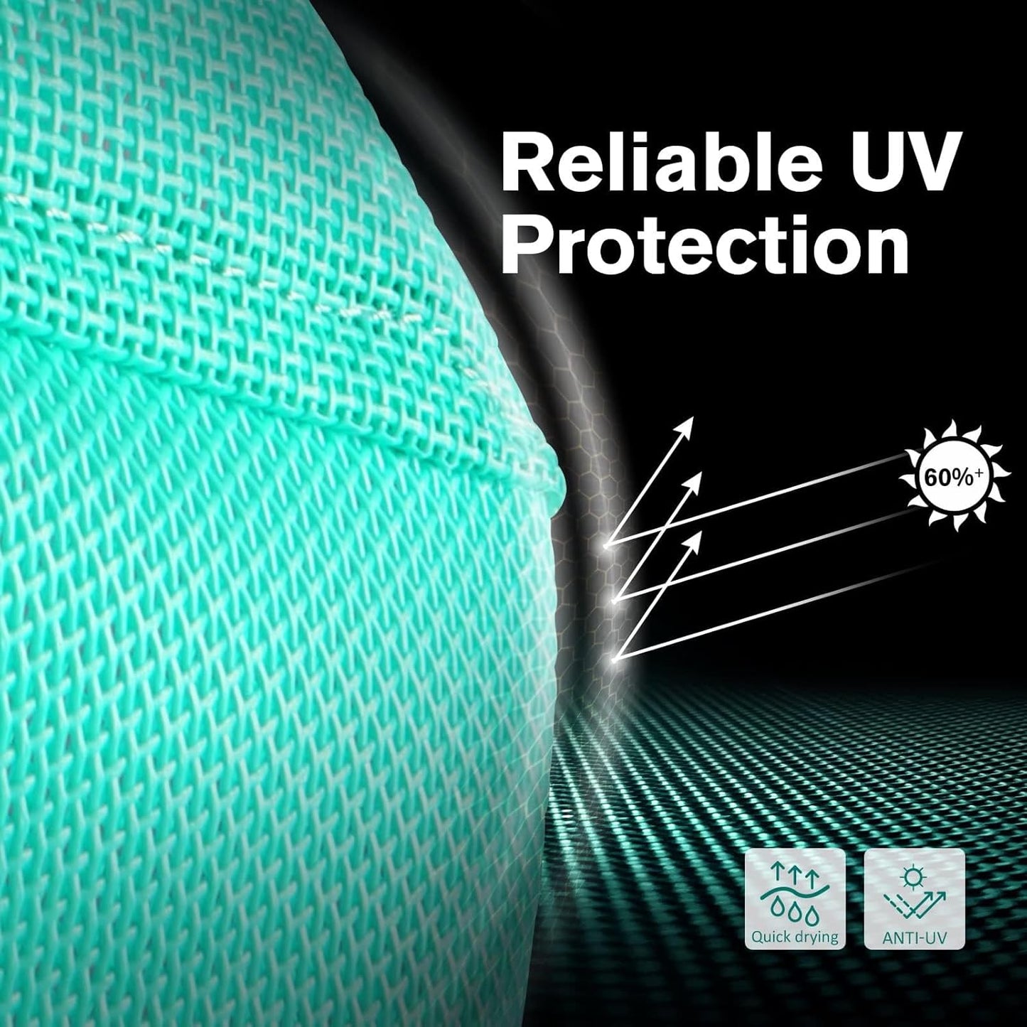 Harrison Howard UV-proof Multi-Function Fabrics Thick Fleece Padding Horse Fly Mask Half Face with Ears Mint Arabian Medium