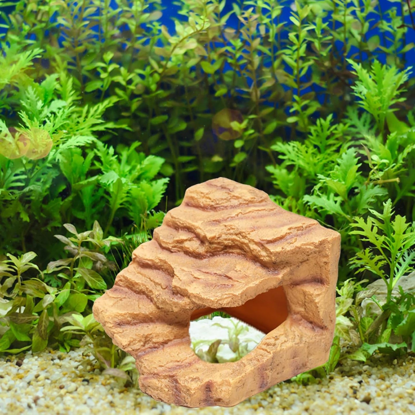 Resin Reptile Hideout Cave,Natural Habitat Decor for Bearded Dragon, Leopard Gecko, Lizards & Turtles,Terrarium Tank Accessories