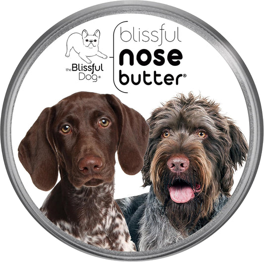 The Blissful Dog German Shorthaired Pointer Nose Butter for Dry, Cracked Skin, Lick-Safe Dog Nose Balm with Moisturizing Shea Butter, Almond, Olive, and Essential Oils, Pet Supplies, Uncented, 8 oz.