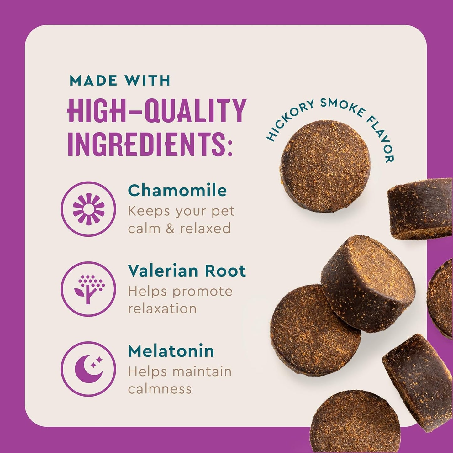 VetIQ Advanced Calming Support Supplement for Dogs, Calming Chews Help Manage Stress and Promote Relaxation, Anxiety Relief for Dogs, Made in The USA, 60 Count