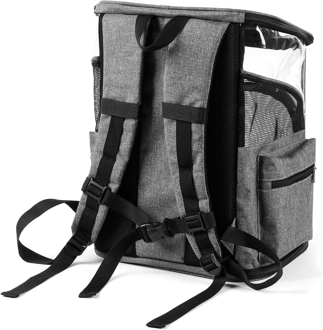 Cat Carrier Backpack for Small Medium Cats Dogs Backpack Puppies up to 26 Lbs, Excellent Visibility and Airflow,Lightweight and Portable Travel Pet Carrier Bag Foldable Design