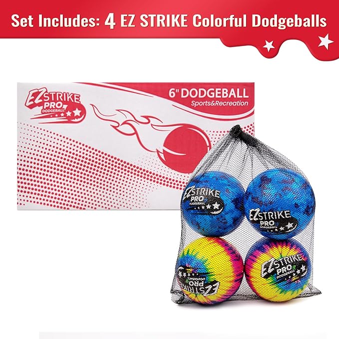 Dodgeballs, Foam Playground Ball Set, 6” Dodge Balls